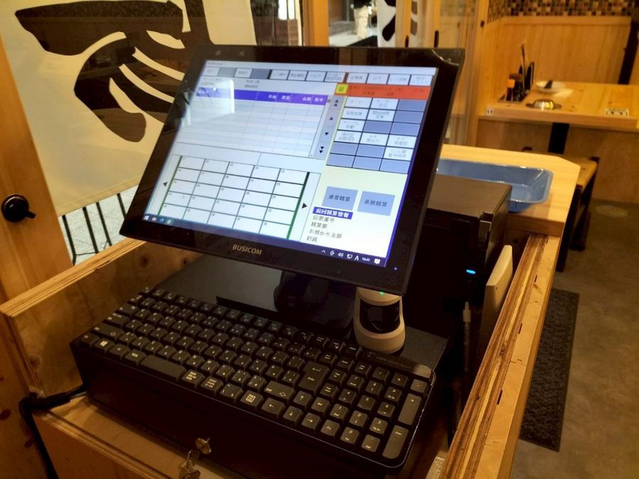 導入事例 和食店のレジカウンター